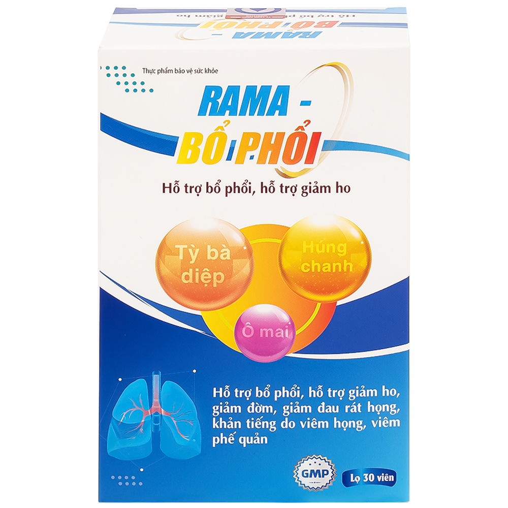 Hình ảnh Viên uống Rama Bổ Phổi hỗ trợ bổ phổi, giảm ho (30 viên)