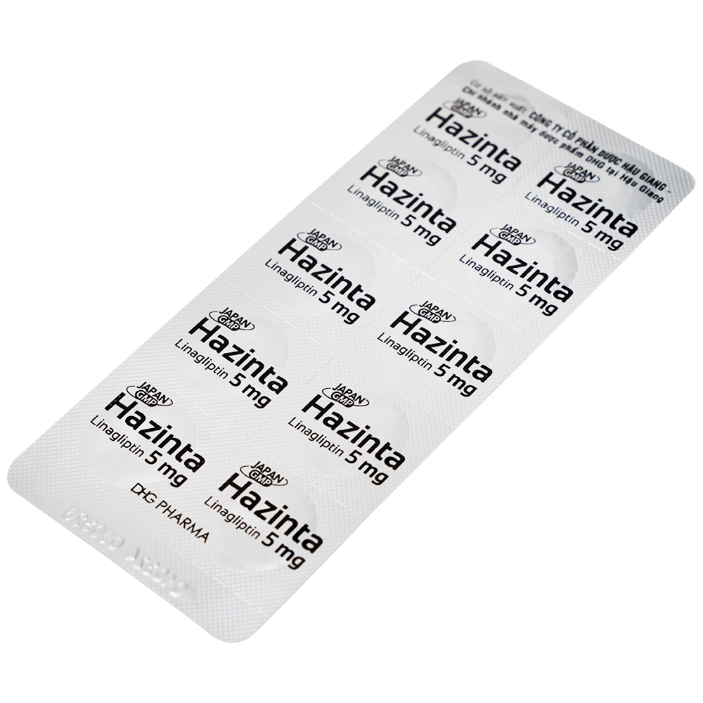 Hình ảnh Thuốc Hazinta 5 DHG điều trị đái tháo đường típ 2 (3 vỉ x 10 viên)
