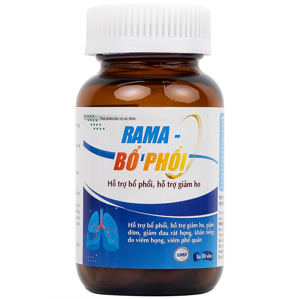 Hình ảnh Viên uống Rama Bổ Phổi hỗ trợ bổ phổi, giảm ho (30 viên)