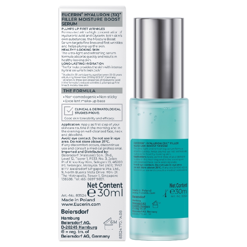 Hình ảnh Tinh chất Eucerin Anti-Age Hyaluron-Filler Moisture Filler cấp ẩm ngăn ngừa lão hóa (30ml)