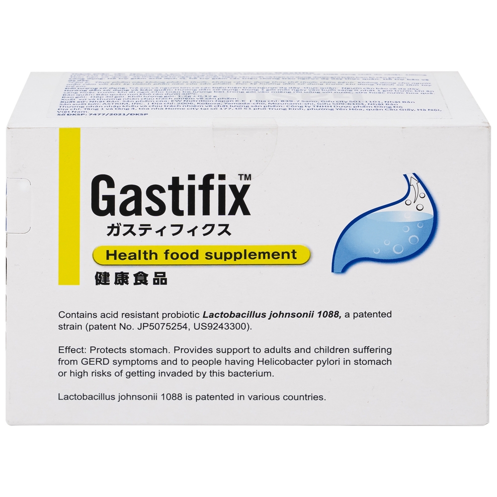 Hình ảnh Thực phẩm bảo vệ sức khỏe Gastifix EW Nutrition hỗ trợ giảm acid dịch vị, triệu chứng trào ngược dạ dày thực quản (30 gói x 1.2g)