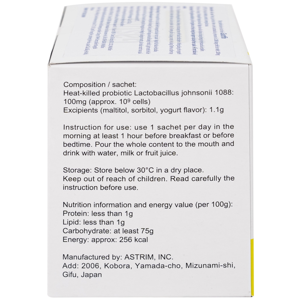 Hình ảnh Thực phẩm bảo vệ sức khỏe Gastifix EW Nutrition hỗ trợ giảm acid dịch vị, triệu chứng trào ngược dạ dày thực quản (30 gói x 1.2g)