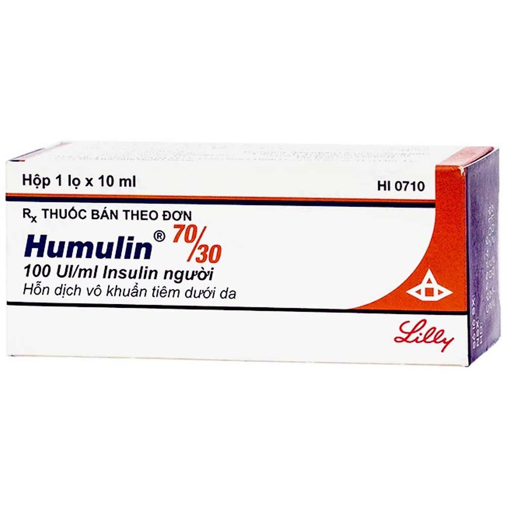 Hình ảnh Thuốc tiêm Humulin 70/30 Eli Lilly điều trị bệnh đái tháo đường (10ml)