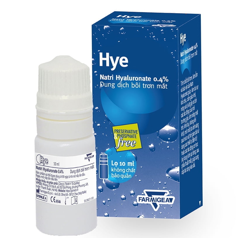 Hình ảnh Dung dịch bôi trơn mắt Hye 10ml Farmigea giúp làm ẩm và bôi trơn mắt, giảm khô mắt