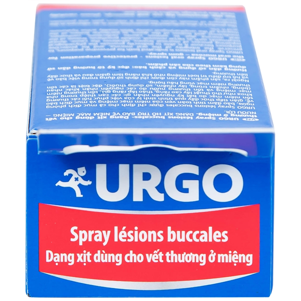 Hình ảnh Chai xịt Urgo Spray Lesions Buccales 15ml dùng cho vết thương ở miệng