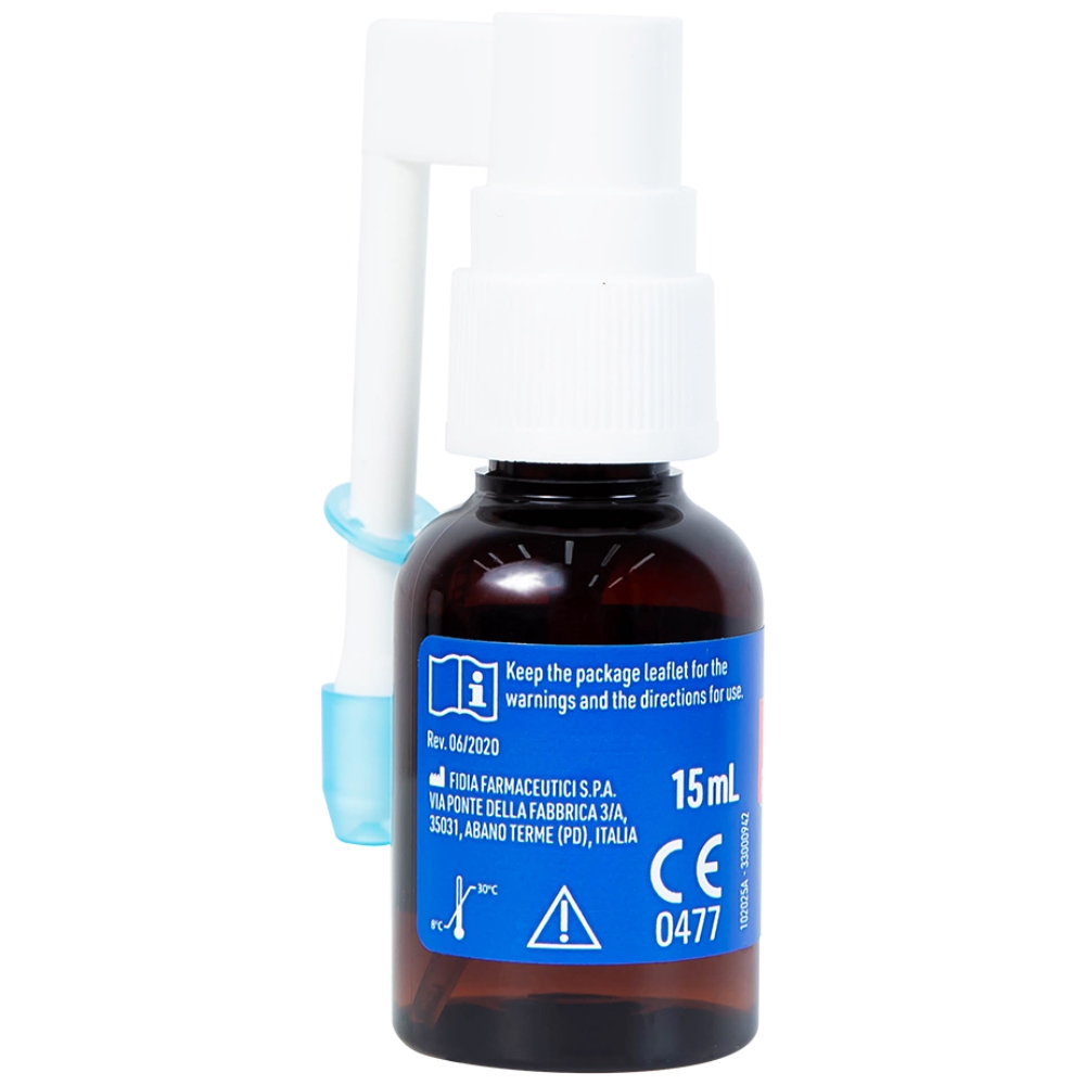 Hình ảnh Chai xịt Urgo Spray Lesions Buccales 15ml dùng cho vết thương ở miệng