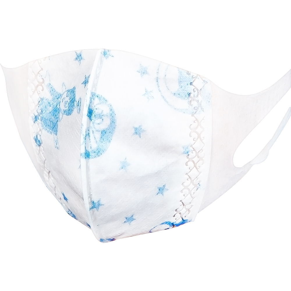 Hình ảnh Khẩu trang 3D trẻ em quai vải Swan Mask ngăn giọt bắn, vi khuẩn, khói bụi (10 cái)