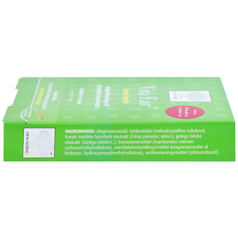 Hình ảnh Viên uống Vita Ear New Nordic tăng cường tuần hoàn não, cải thiện lưu thông máu đến tai, giảm ù tai (15 viên)