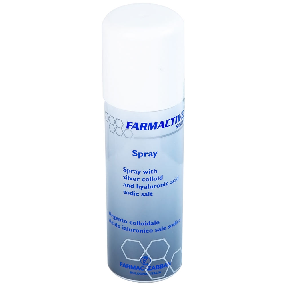 Hình ảnh Chai xịt bạc Farmactive Silver Spray hỗ trợ điều trị bỏng, trầy xước, vết loét dưới da (125ml)