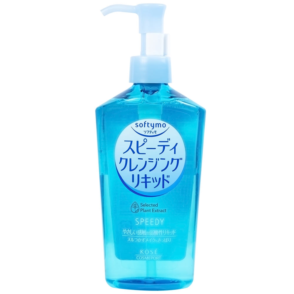 Hình ảnh Nước tẩy trang Softymo Speedy Cleansing Liquid Kosé làm sạch nhanh lớp trang điểm trên da (230ml)
