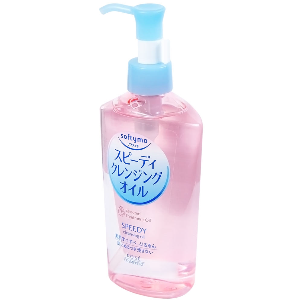 Hình ảnh Dầu tẩy trang Softymo Speedy Cleansing Oil Kosé làm sạch nhanh lớp mascara và trang điểm trên da (230ml)