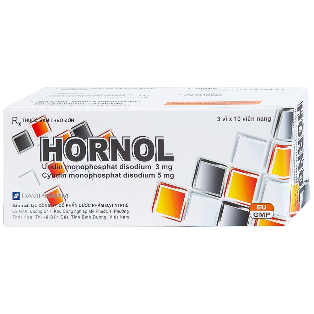 Hình ảnh Thuốc Hornol Đạt Vi Phú điều trị chứng đau dây thần kinh mặt, dây thần kinh sinh ba (3 vỉ x 10 viên)