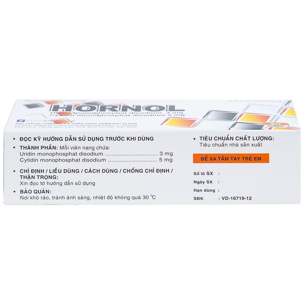 Hình ảnh Thuốc Hornol Đạt Vi Phú điều trị chứng đau dây thần kinh mặt, dây thần kinh sinh ba (3 vỉ x 10 viên)