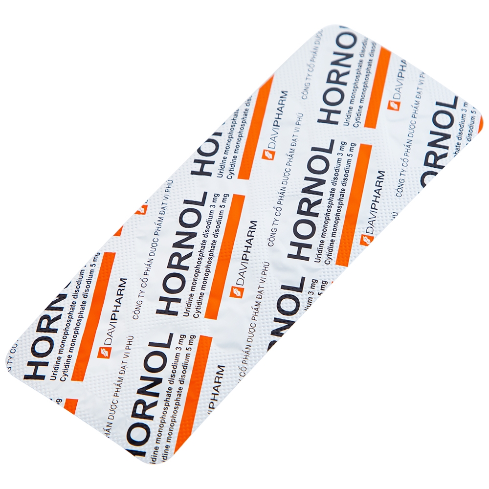Hình ảnh Thuốc Hornol Đạt Vi Phú điều trị chứng đau dây thần kinh mặt, dây thần kinh sinh ba (3 vỉ x 10 viên)