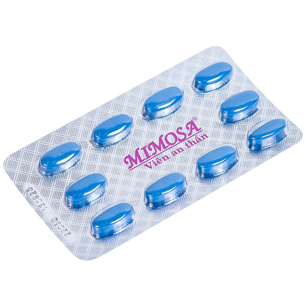 Hình ảnh Viên an thần Mimosa OPC dùng cho trường hợp mất ngủ, suy nhược thần kinh (5 vỉ x 10 viên)