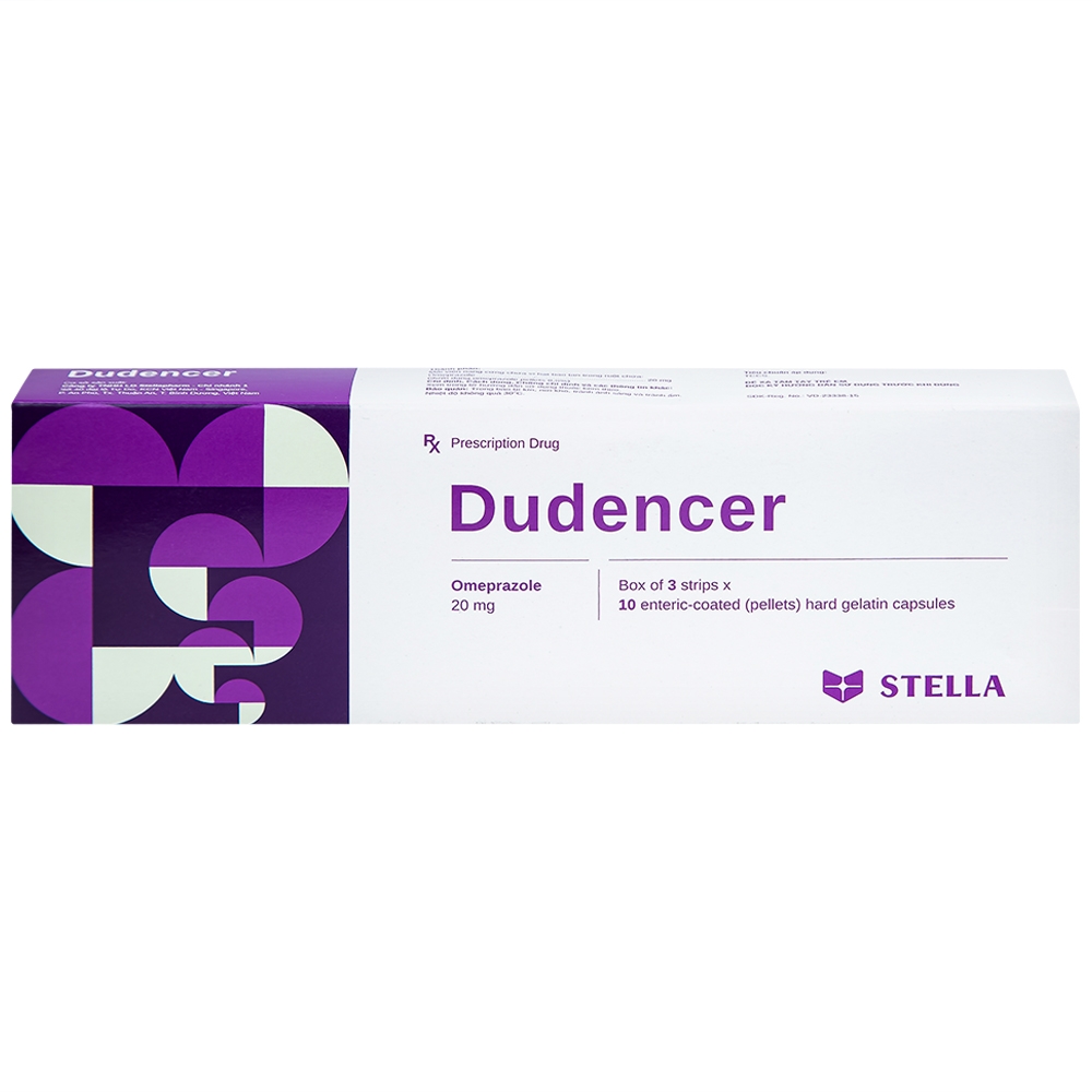 Hình ảnh Thuốc Dudencer Stella giảm triệu chứng khó tiêu do acid (3 vỉ x 10 viên)