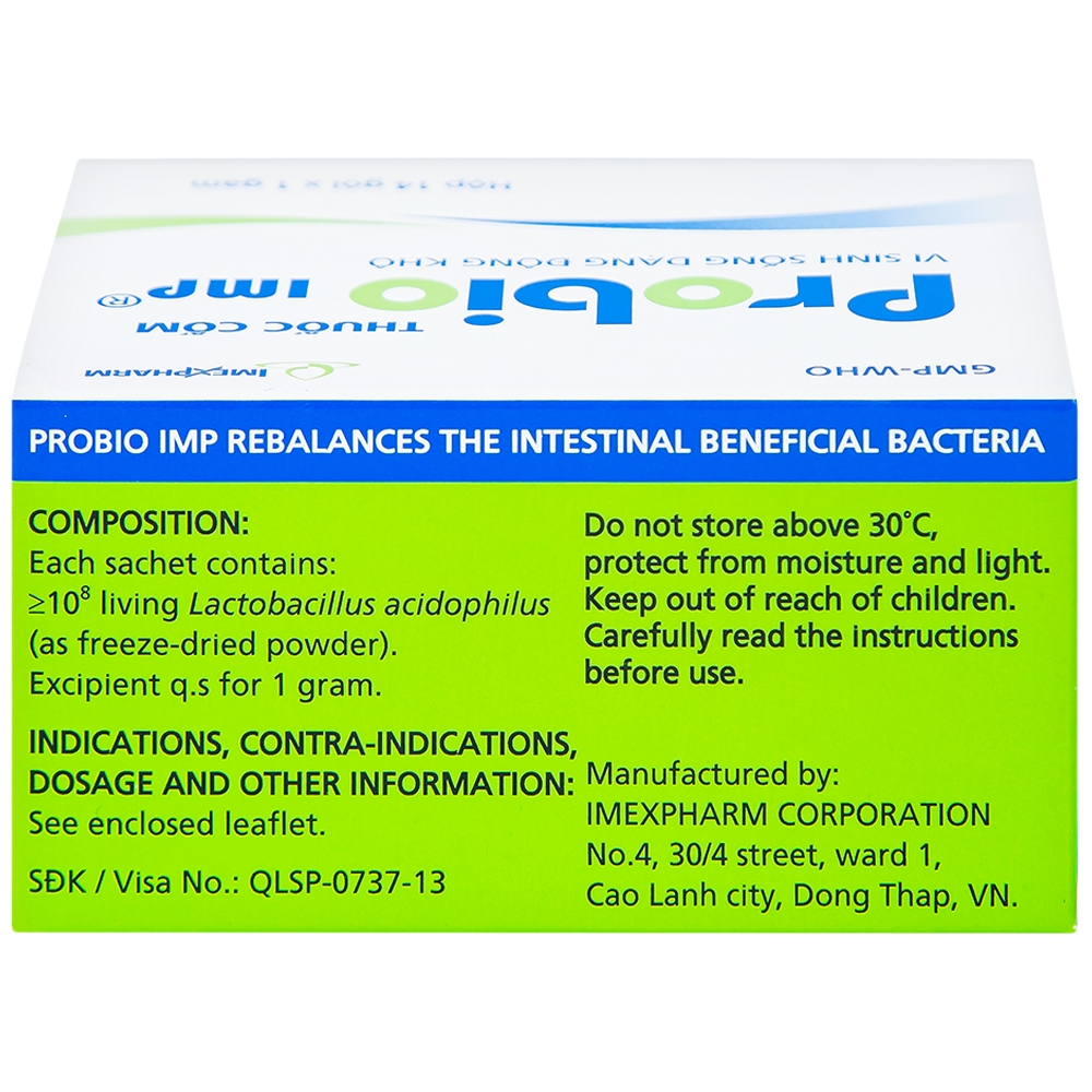 Hình ảnh Thuốc cốm Probio IMP bổ sung vi khuẩn có ích ở ruột (14 gói x 1g)