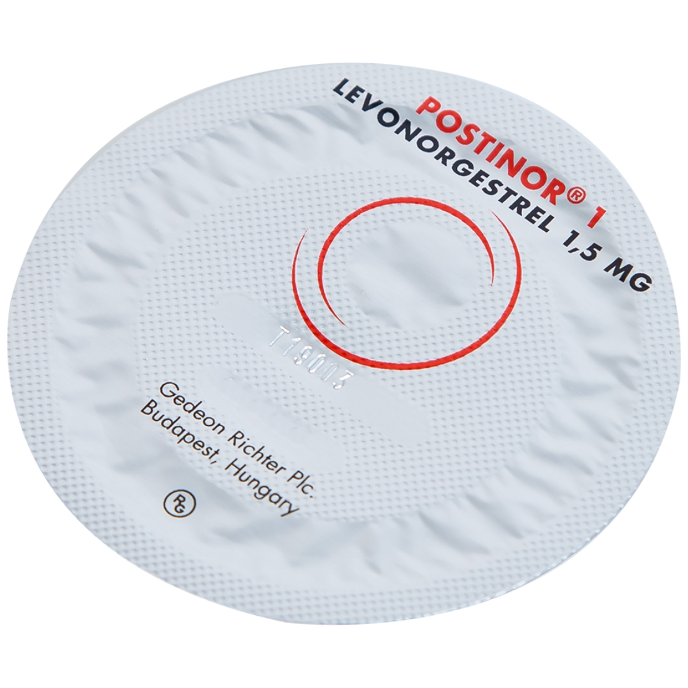 Hình ảnh Thuốc Postinor 1 Gedeon dùng tránh thai khẩn cấp trong vòng 72 giờ sau giao hợp (1 viên)