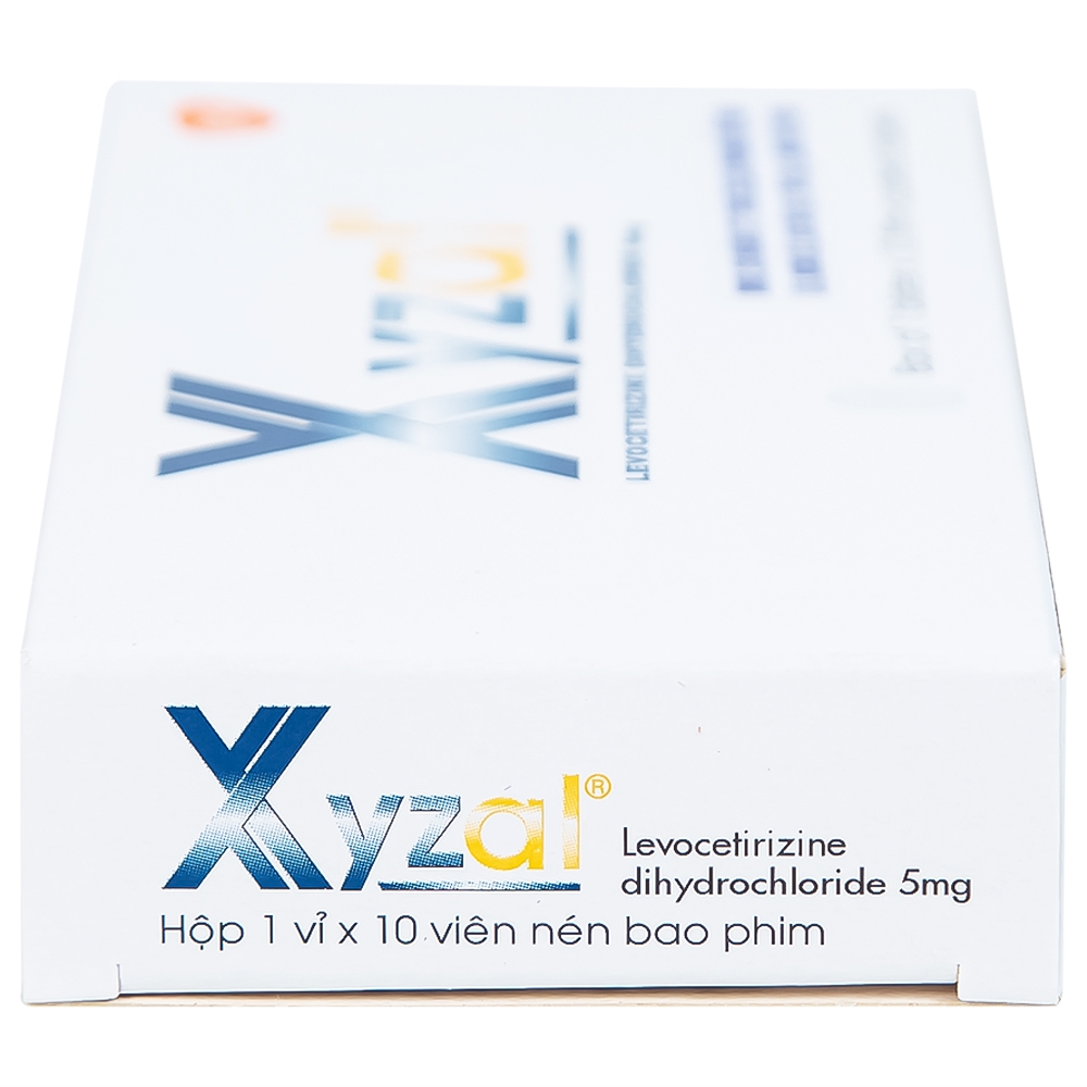 Hình ảnh Thuốc Xyzal 5mg GSK điều trị triệu chứng viêm mũi dị ứng theo mùa (1 vỉ x 10 viên)