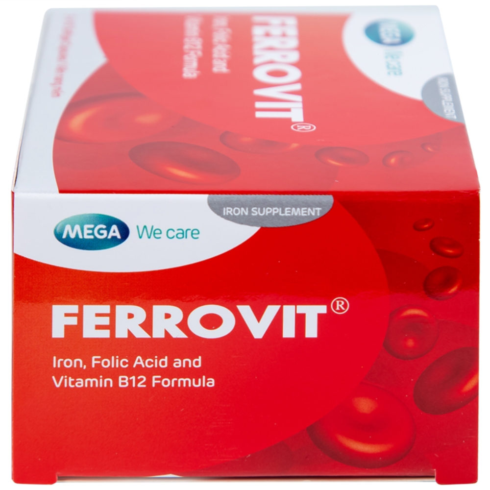 Hình ảnh Thuốc Ferrovit MEGA We care điều trị thiếu máu do thiếu sắt (5 vỉ x 10 viên)