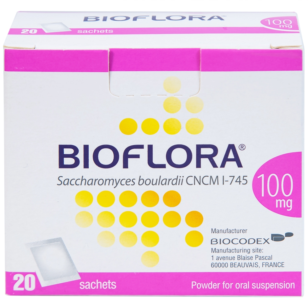 Hình ảnh Bột Bioflora 100mg Biocodex điều trị tiêu chảy (20 gói)