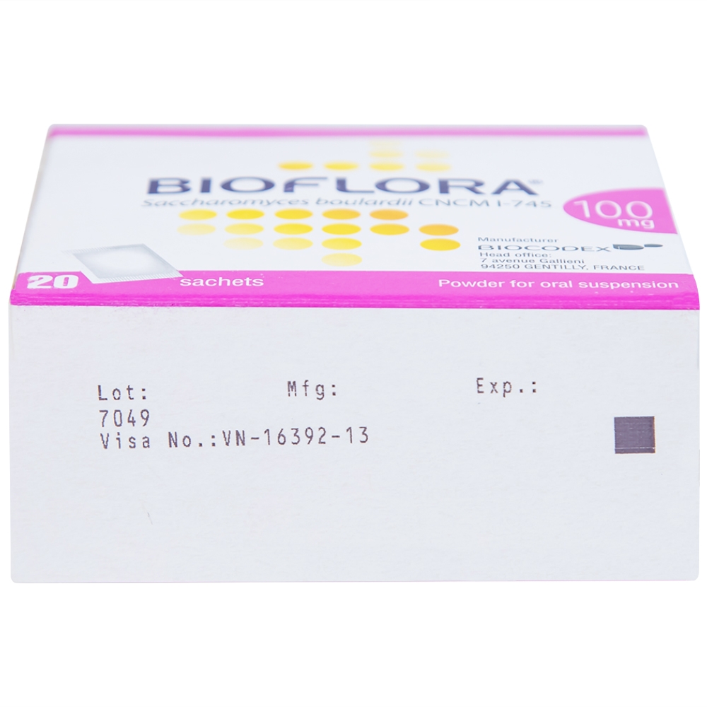 Hình ảnh Bột Bioflora 100mg Biocodex điều trị tiêu chảy (20 gói)