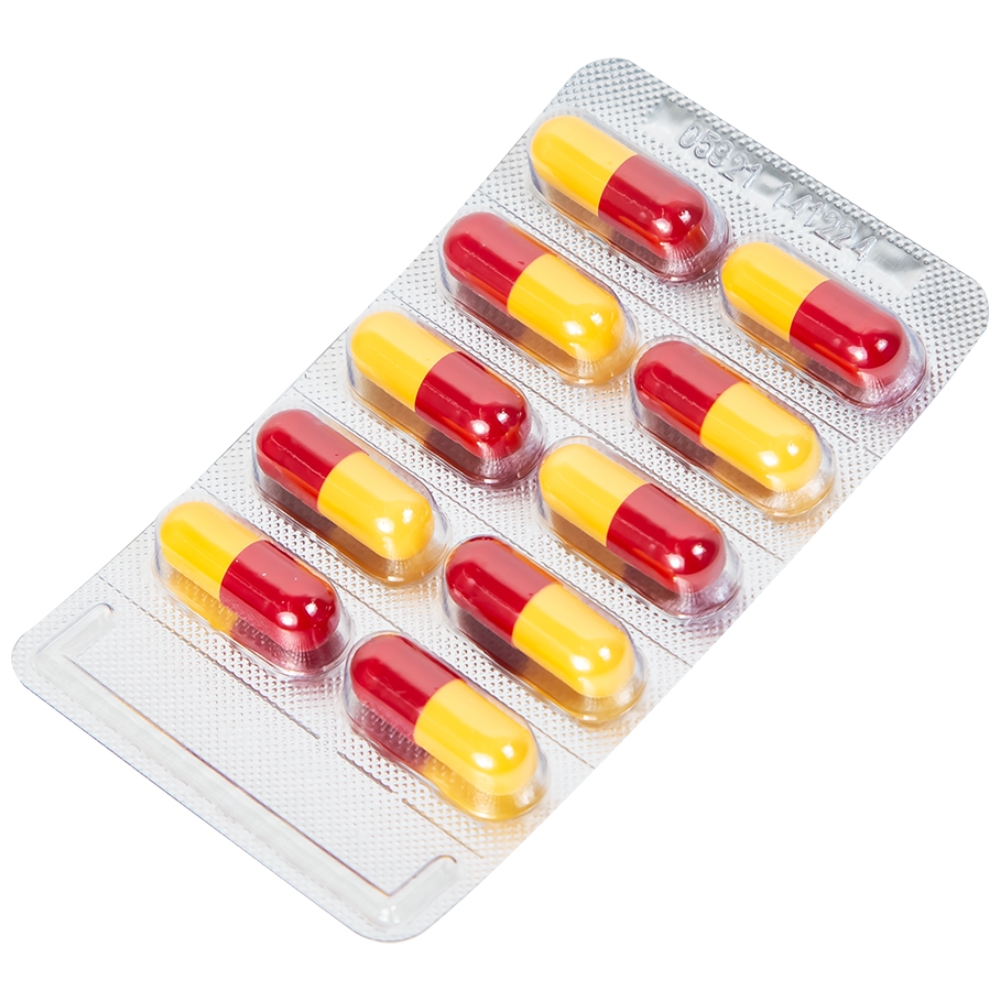 Hình ảnh Thuốc Amoxicillin 500mg Domesco điều trị nhiễm khuẩn (10 vỉ x 10 viên)