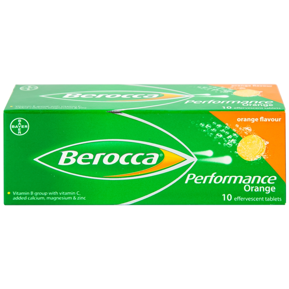 Hình ảnh Viên sủi Berocca Bayer bổ sung vitamin và khoáng chất (10 viên)