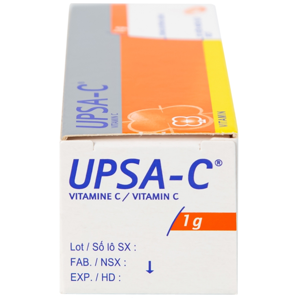 Hình ảnh Viên sủi UPSA-C UPSA SAS hỗ trợ điều trị tình trạng thiếu hụt vitamin C (10 viên)