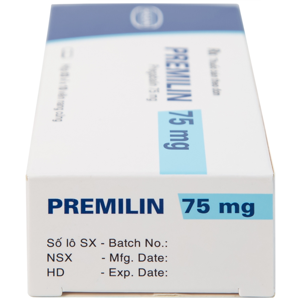 Hình ảnh Thuốc Premilin 75mg Hasan điều trị động kinh cục bộ (3 vỉ x 10 viên)