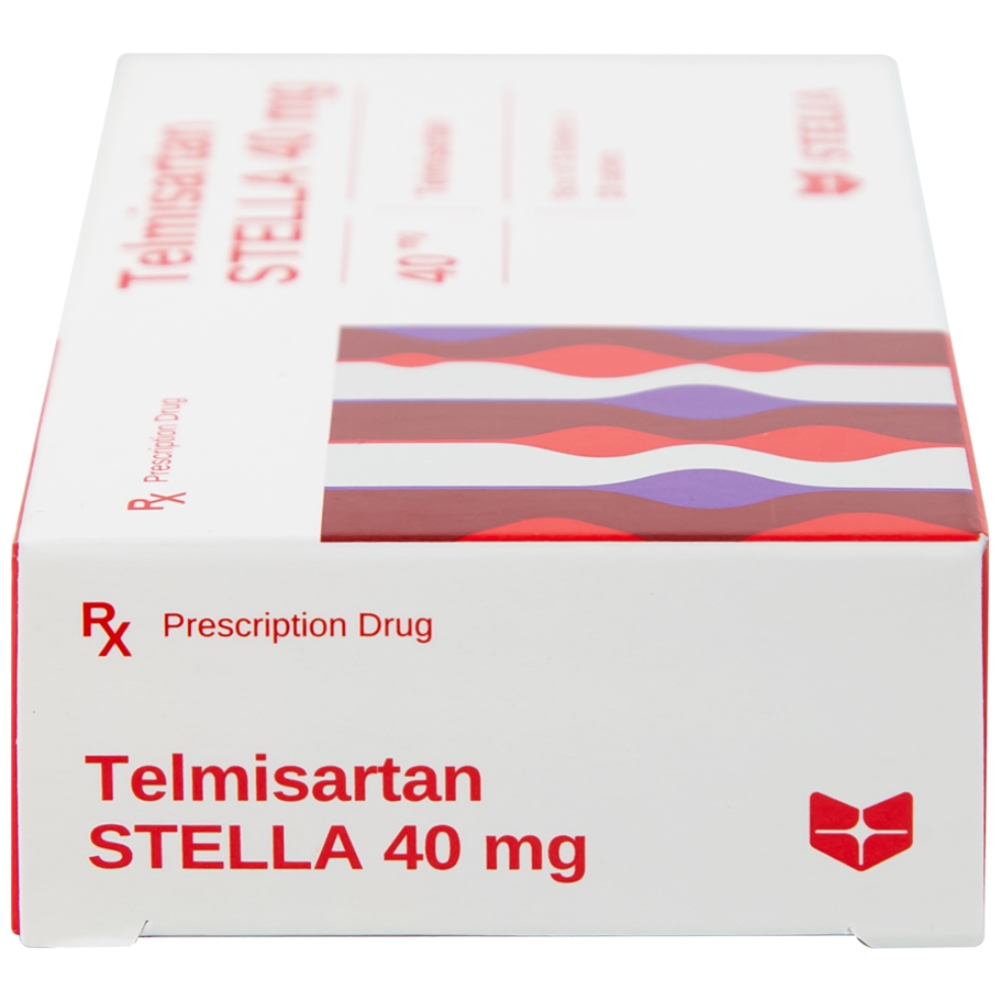 Hình ảnh Thuốc Telmisartan Stella 40mg điều trị tăng huyết áp, phòng ngừa tim mạch (3 vỉ x 10 viên)