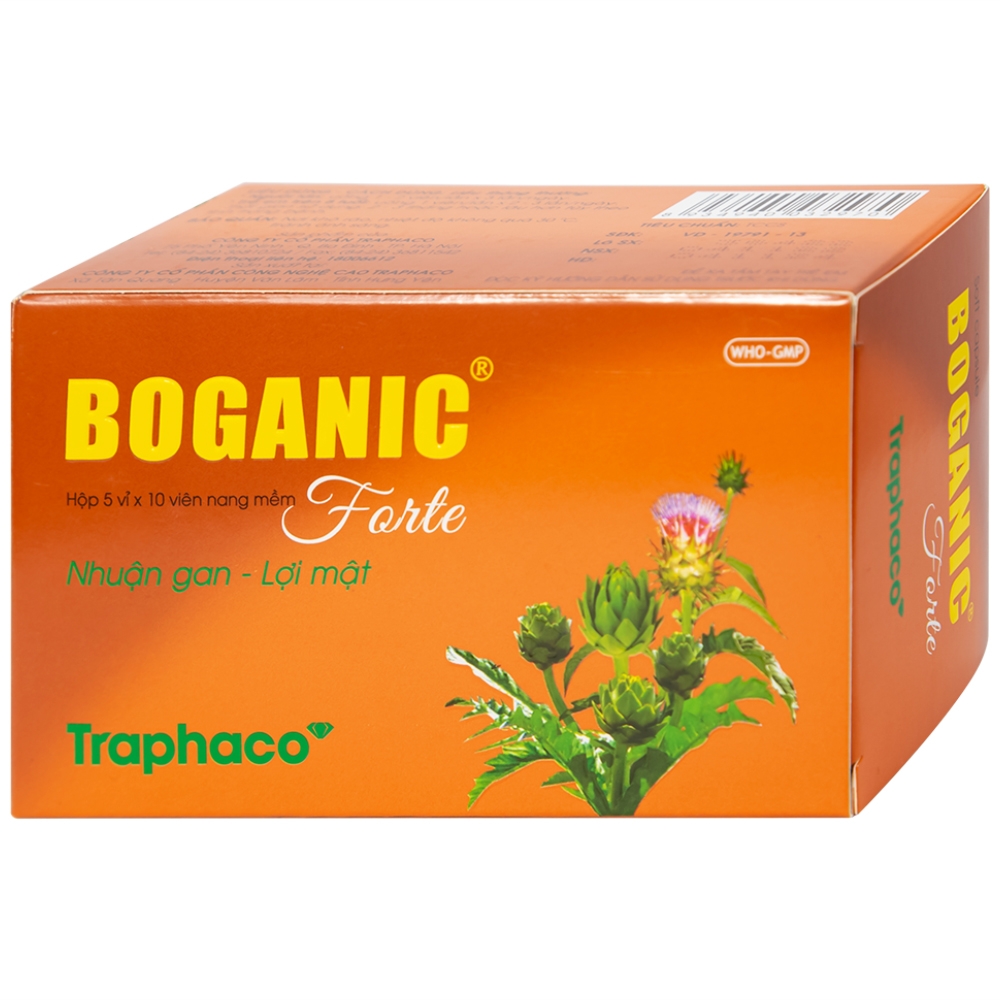 Hình ảnh Thuốc Boganic Forte Traphaco bổ gan, hỗ trợ điều trị suy giảm chức năng gan (5 vỉ x 10 viên)