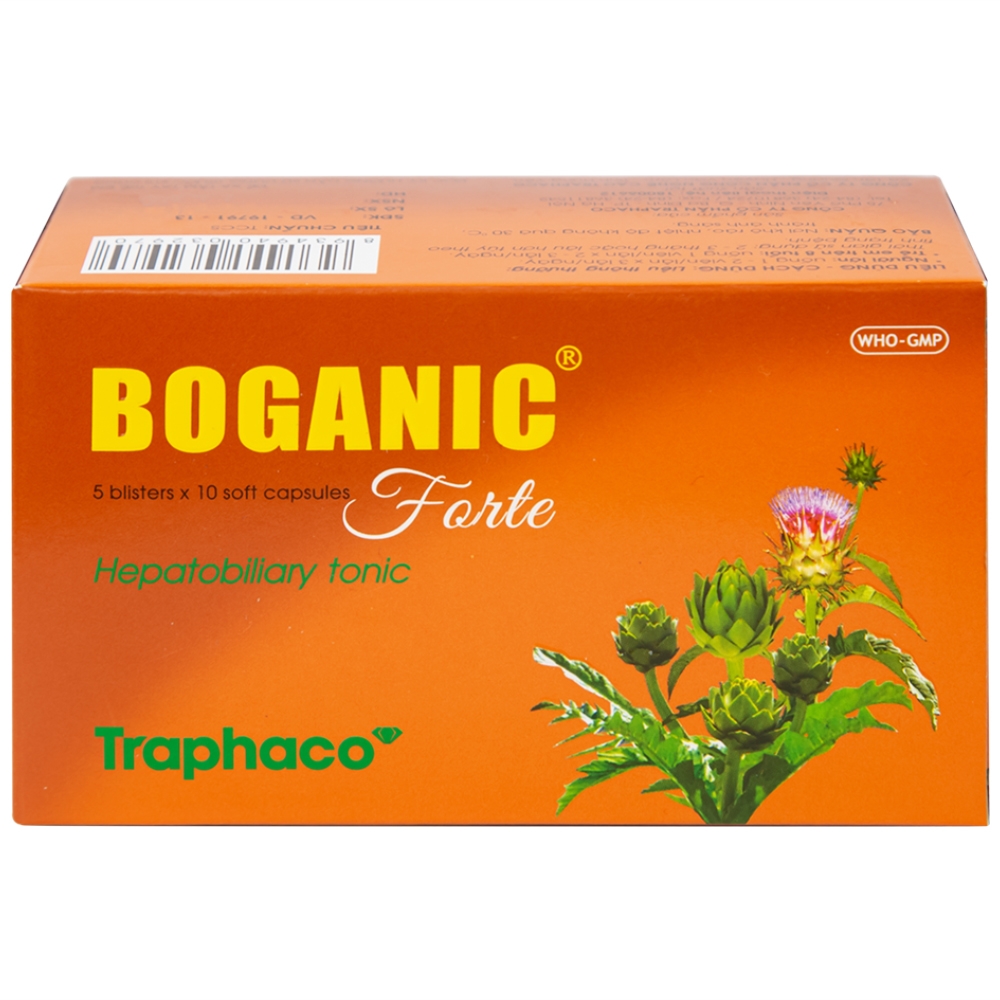 Hình ảnh Thuốc Boganic Forte Traphaco bổ gan, hỗ trợ điều trị suy giảm chức năng gan (5 vỉ x 10 viên)