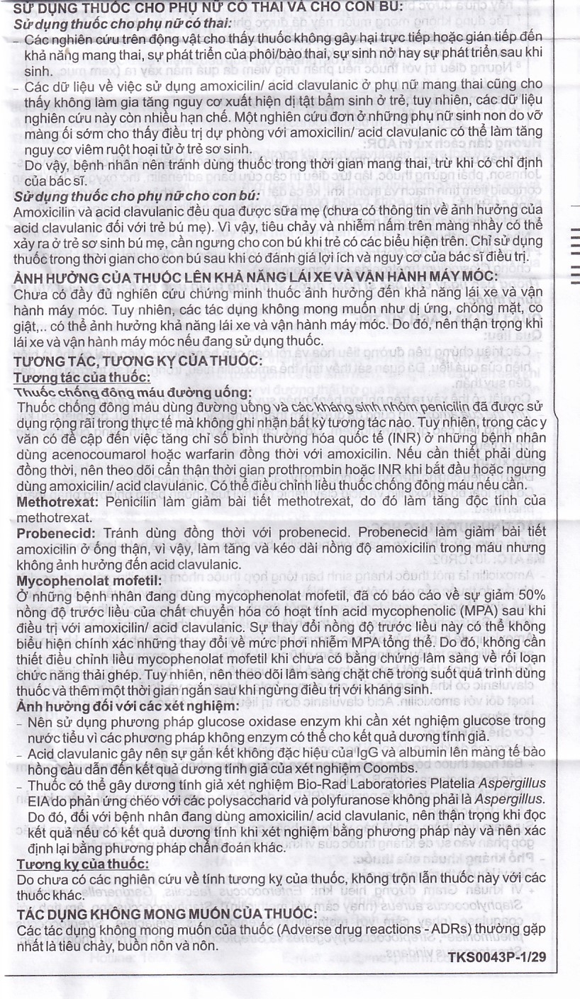 Hình ảnh Thuốc Cepmox-Clav 875mg/125mg Imexpharm điều trị viêm xoang cấp tính do vi khuẩn, viêm tai giữa cấp tính (2 vỉ x 7 viên)