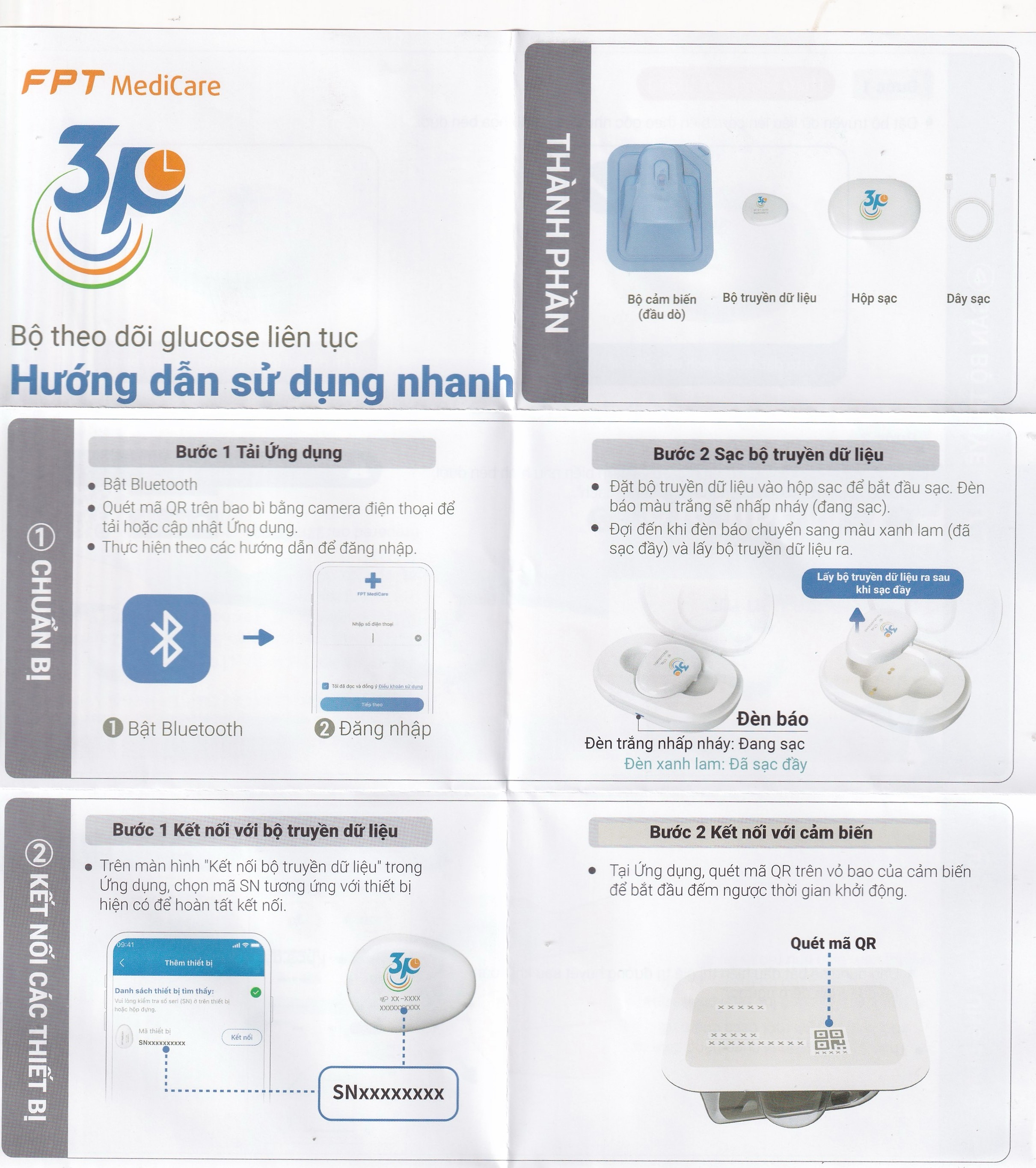 Hình ảnh Bộ truyền dữ liệu máy đo đường huyết liên tục 3P