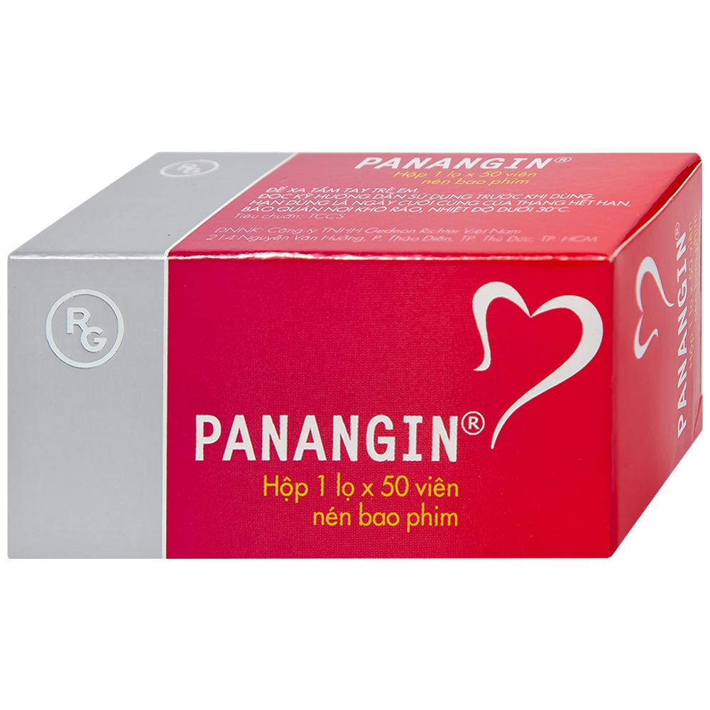 Hình ảnh Viên nén Panangin Gedeon bổ sung kali, magnesi dùng trong suy tim (50 viên)