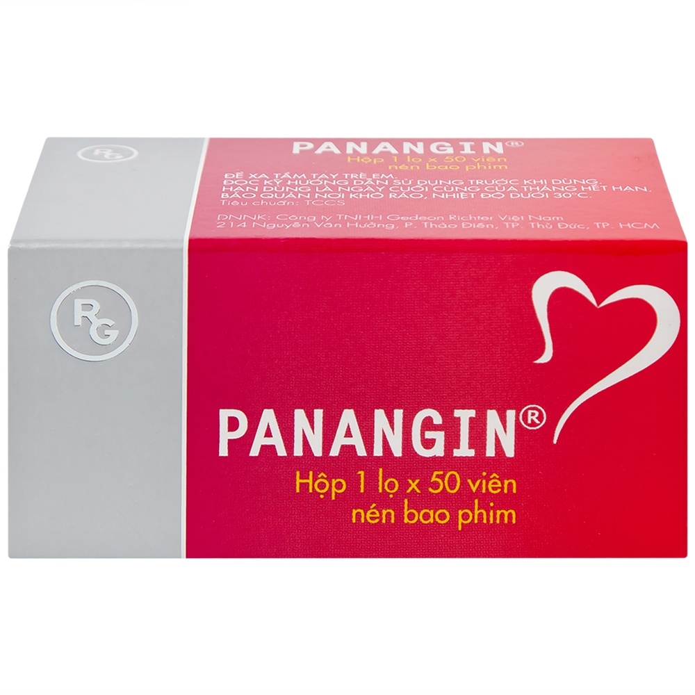 Hình ảnh Viên nén Panangin Gedeon bổ sung kali, magnesi dùng trong suy tim (50 viên)