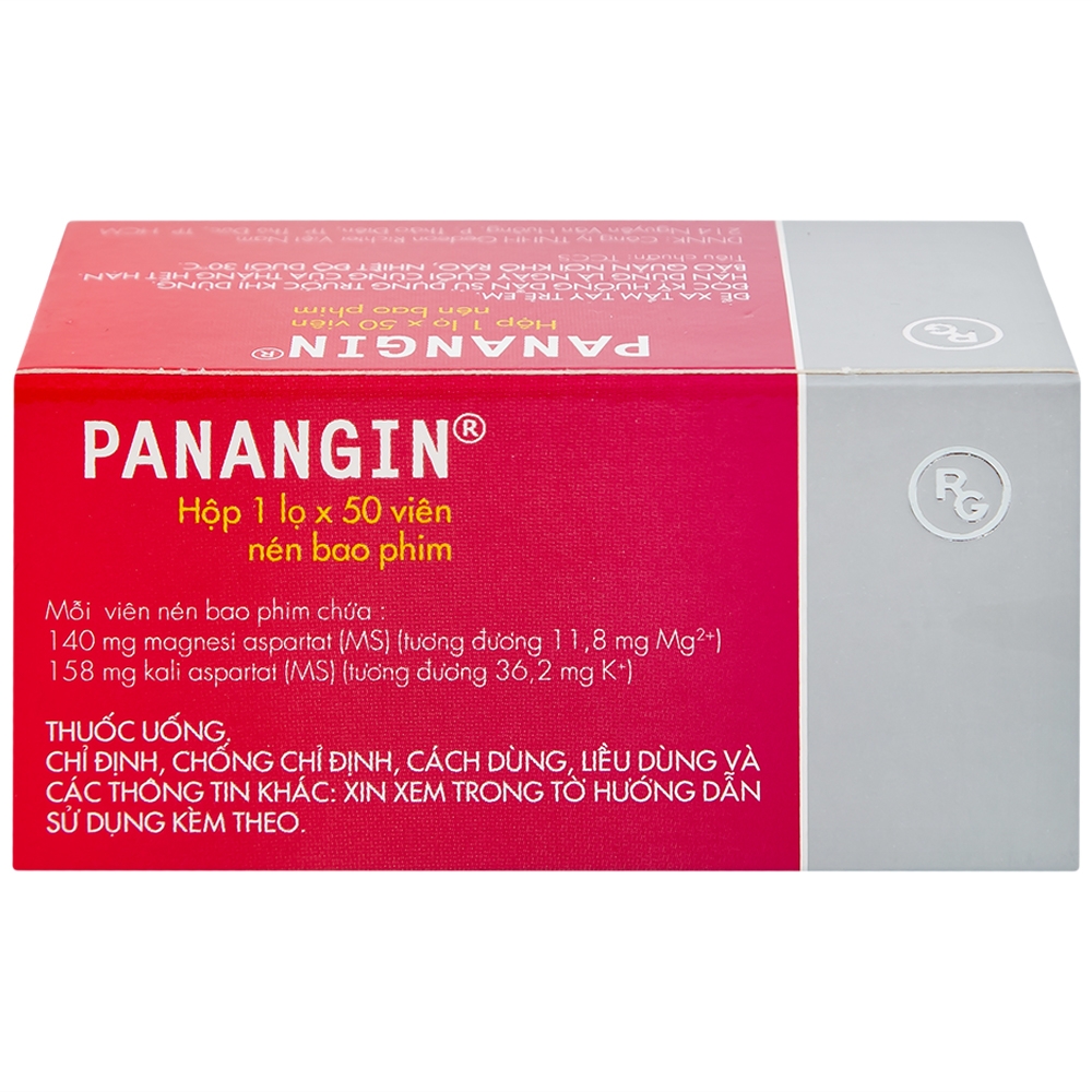 Hình ảnh Viên nén Panangin Gedeon bổ sung kali, magnesi dùng trong suy tim (50 viên)