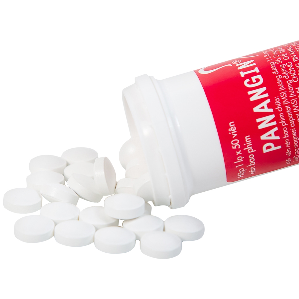 Hình ảnh Viên nén Panangin Gedeon bổ sung kali, magnesi dùng trong suy tim (50 viên)