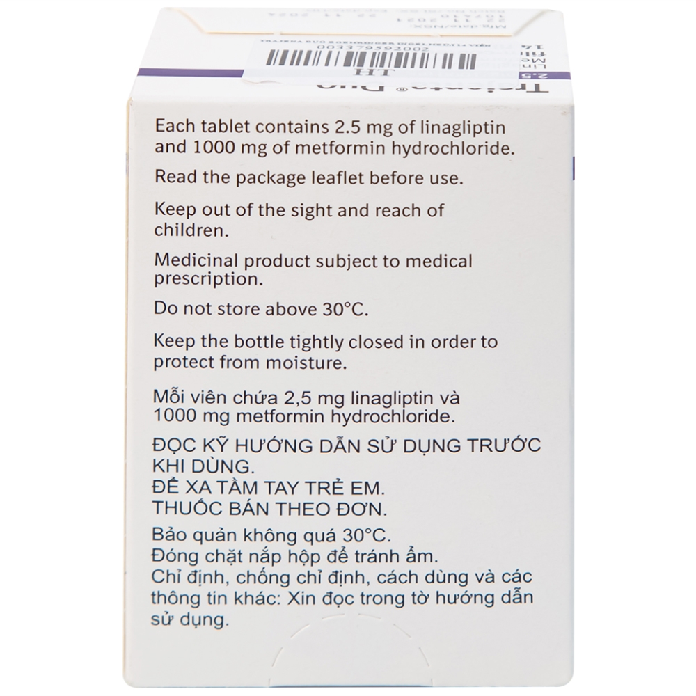 Hình ảnh Thuốc Trajena Duo Boehringer Ingelheim hỗ trợ điều trị đái tháo đường (14 viên)