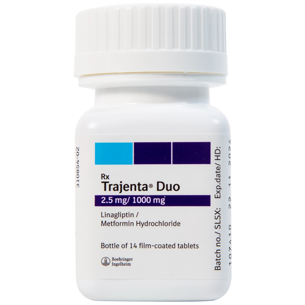 Hình ảnh Thuốc Trajena Duo Boehringer Ingelheim hỗ trợ điều trị đái tháo đường (14 viên)