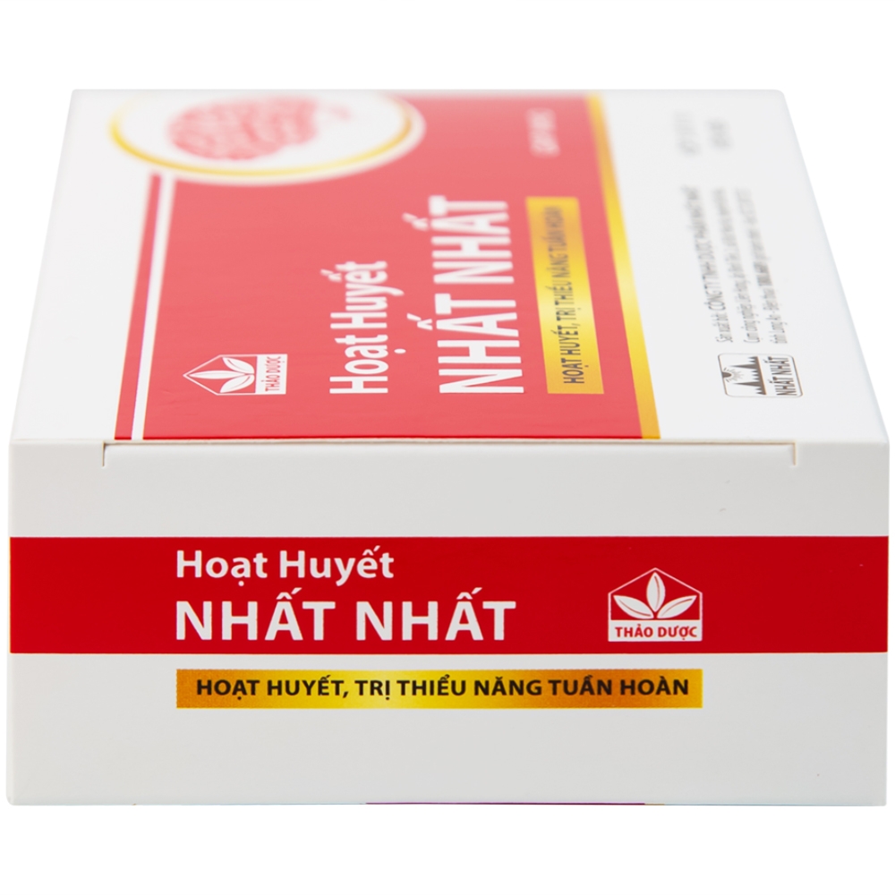 Hình ảnh Thuốc Hoạt Huyết Nhất Nhất giúp hoạt huyết, trị thiếu năng tuần hoàn (3 vỉ x 10 viên)