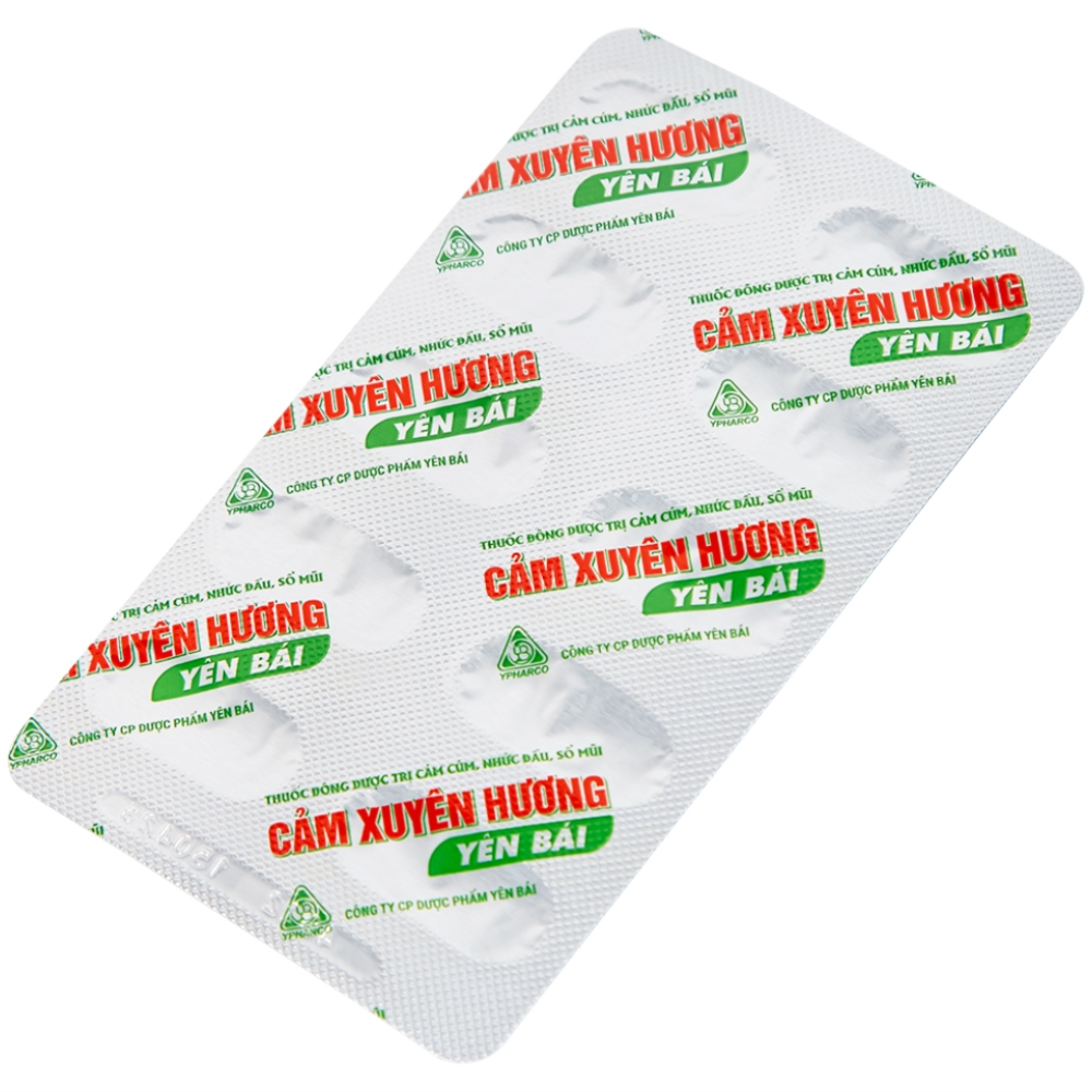 Hình ảnh Thuốc Cảm Xuyên Hương Yên Bái điều trị cảm cúm, cảm lạnh (10 vỉ x 10 viên)