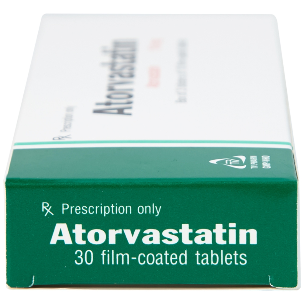Hình ảnh Thuốc Atorvastatin 10mg TV.Pharm điều trị tăng cholesterol toàn phần, LDL-cholesterol (3 vỉ x 10 viên)