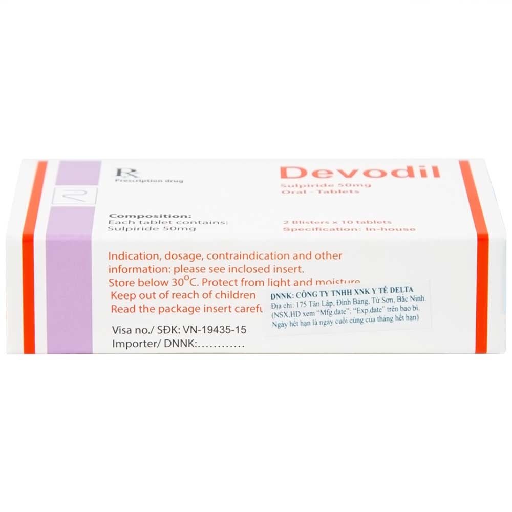 Hình ảnh Thuốc Devodil Remedica điều trị ngắn hạn chứng lo âu, rối loạn hành vi nghiêm trọng (2 vỉ x 10 viên)