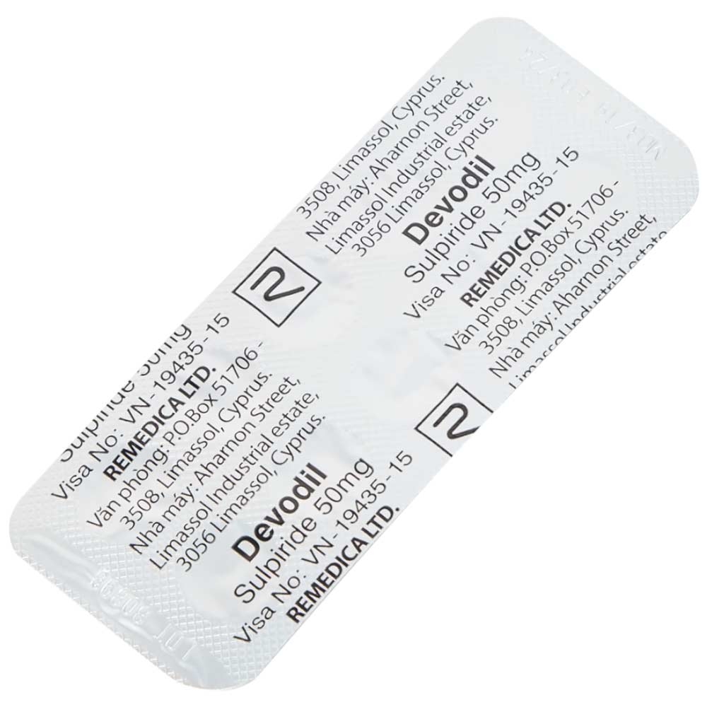 Hình ảnh Thuốc Devodil Remedica điều trị ngắn hạn chứng lo âu, rối loạn hành vi nghiêm trọng (2 vỉ x 10 viên)
