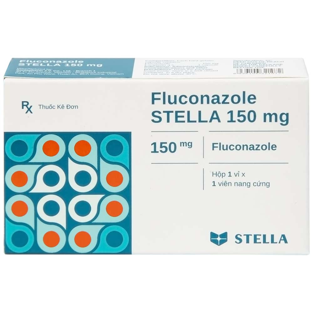 Hình ảnh Thuốc Fluconazole Stella 150mg điều trị nhiễm nấm (1 vỉ x 1 viên)