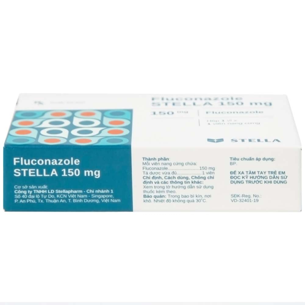 Hình ảnh Thuốc Fluconazole Stella 150mg điều trị nhiễm nấm (1 vỉ x 1 viên)