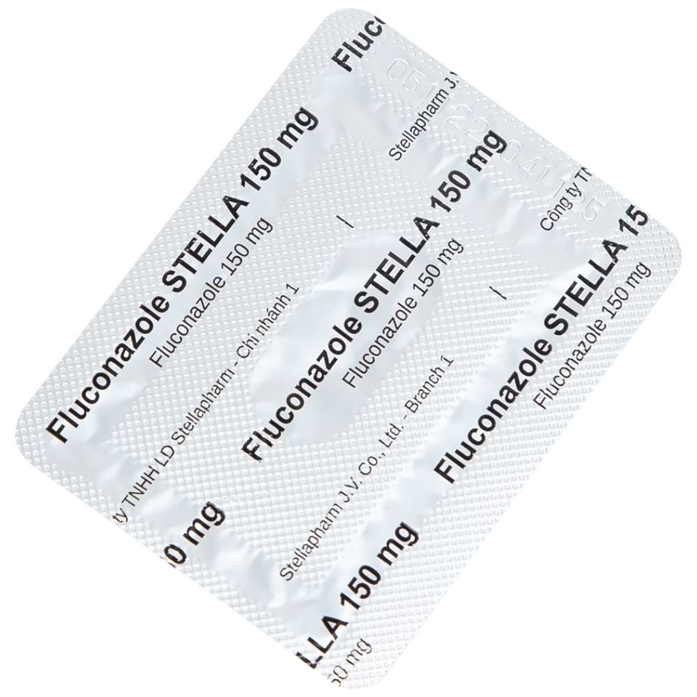 Hình ảnh Thuốc Fluconazole Stella 150mg điều trị nhiễm nấm (1 vỉ x 1 viên)
