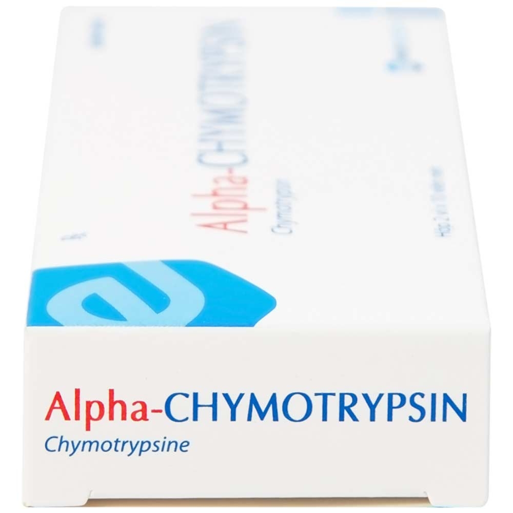 Hình ảnh Thuốc Alpha-Chymotrypsin Euvipharm điều trị phù nề sau chấn thương, phẩu thuật, bỏng (2 vỉ x 10 viên)